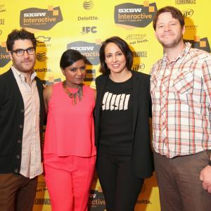 Ike Barinholtz Adam Pally Mindy Kaling and Anne Fulenwider at event of The Mindy Project 2012