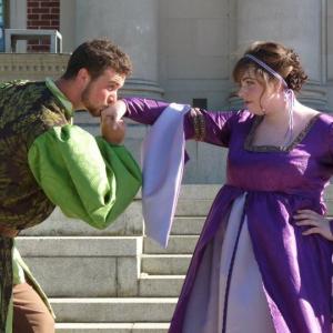 As Petruchio in The Taming of the Shrew with Bard in the Quad Across from Erin Cunningham