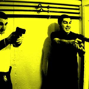 Still of John Ciaramaglia and Brian Clark in Aim Point Shoot (2013)