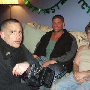 Stephen Cook Paul Murray and Paul Jackson during the filming of Aim Point Shoot 2013