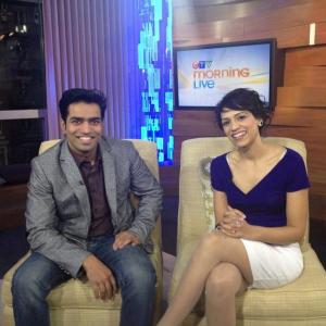 Reema Nagra at CTV Morning live Vancouver