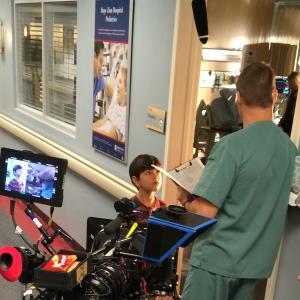 Behind the scenes on the medical drama 
