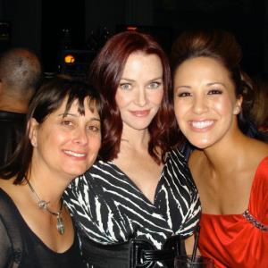 24 first Assistant Director Nicole Burke with actors Annie Wersching and Briana Cap at the series wrap party