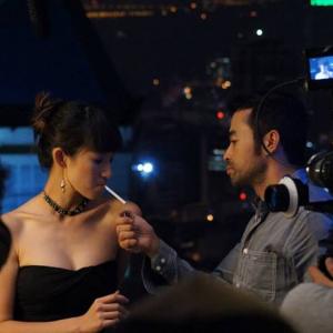 Behind the Scenes still of Amelia Chen and Tony Eusoff in Cuak