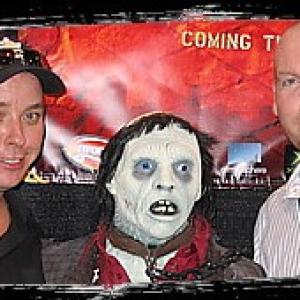 Me Pete Zedlacher and the dummie used for Bub in Romeros Day of the Dead