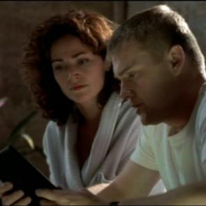 Still of Kim Delaney and Ricky Schroder in NYPD Blue (1993)