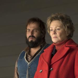 Still of Jean Smart and Angus Sampson in Fargo 2014