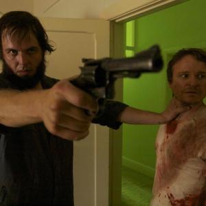 Still of Angus Sampson in 100 Bloody Acres 2012