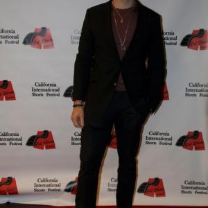 Kyle Valle at the California International Shorts Festival for his films '#LOVE' and 'MIRAGE'.