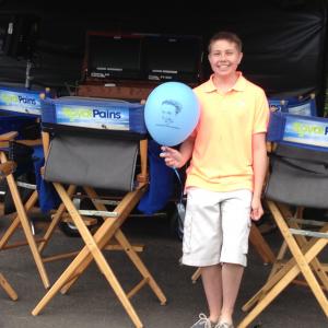 On the set of Royal Pains