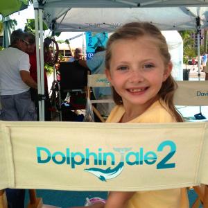 On set of Dolphin Tale 2