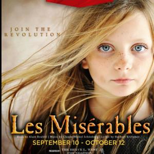 Publicity poster for Les Miserables Julia Jordan as Little Cosette