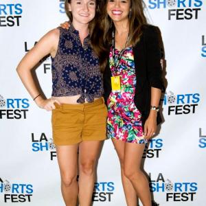 At 2014 LA Shorts Fest with Leslie-Anne Huff