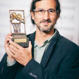 Mauricio Vidal receiving a Special Mention in the Documentary Feature Competition at Camerimage 2014