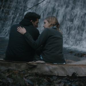 Still of Hannah Murray and Josh OConnor in Bridgend 2015