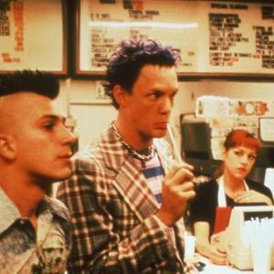 SLC Punk! Feature film still on set in SLC, Utah. Michael Goorjian, Matthew Lillard and co-star Tracy Pfau. Neve Campbell was on set that week of shooting watching BF ML. SLC Punk 2 is in the works for 2014. James Merendino is directing again.
