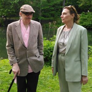 Nancy Ellen Shore as Anjelica HustonEthel in a recreated scene from The Royal Tenenbaums in David Levines Private Moment in Drifting in Daylight Central Park June 2015