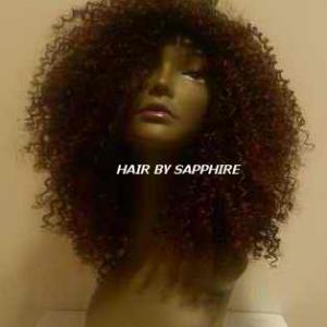 Another Custom Wig by Sapphire To Book Sapphire for your production or to order a custom wig for your talent contact Sapphire now at 310 9632067 or wwwHairbySapphirecom