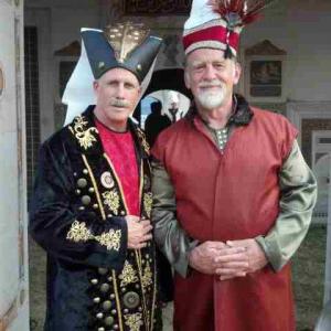 With Chief of the Sultan's Guards