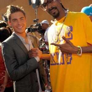 Snoop Dogg and Zac Efron