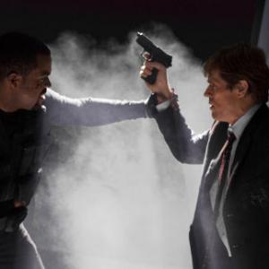 Ice Cube (l) and Willem Dafoe star in Revolution Studios' new action thriller XXX: State of the Union.