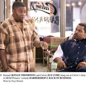 Still of Ice Cube and Kenan Thompson in Barbershop 2: Back in Business (2004)