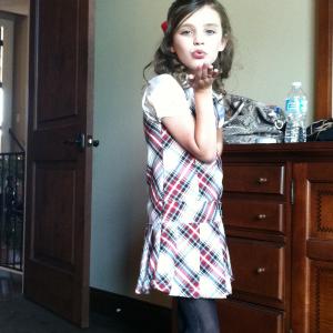 Avary on set for the Lady Antebellum music video 