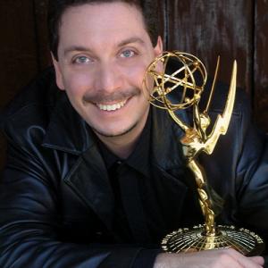 Composer Ben Zarai with his Emmy Award