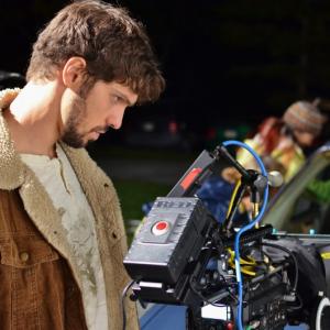 Director of Photography Graham Nolte on the set of Hayride A Haunted Attraction