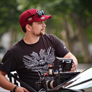 Cameron Mitchell, Director of Photography on location filming, 'The Listing'
