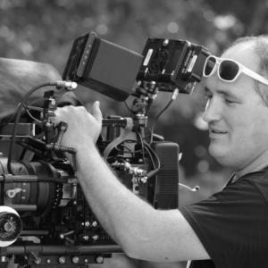 DP Troy Bakewell ready for action on the set of Carver