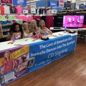 American Girl cast at Walmart signing