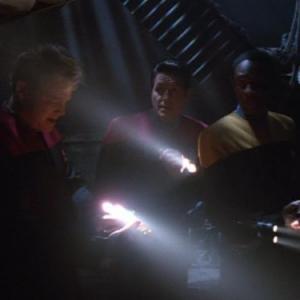 Still of Robert Beltran Robert Duncan McNeill and Tim Russ in Star Trek Voyager 1995