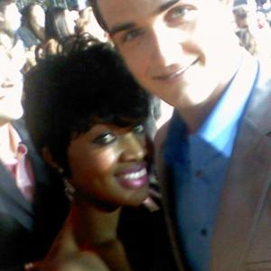 With Beau Mirchoff from Awkward at the 2013 People's Choice Awards