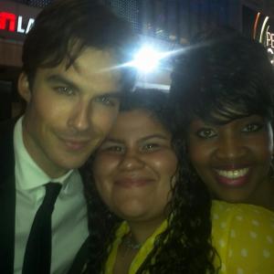 With Ian Somerhalder and a friend at the 2013 Peoples Choice Awards