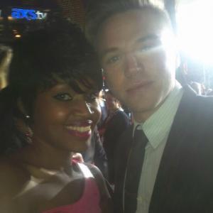 With Brett Davern of Awkward at the 2013 People's Choice Awards
