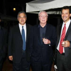 From Left to Right: Sony's Aldo Lemme, Ralph Alexander, Micahel Caine and Paulo Simoes - Venice FIlm Festival 2007 (Sleuth)