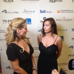 Interviewed by Debra Ross on the CIFF carpet