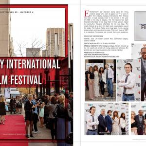 In Canadian Standout Publications Magazine for attending Calgary International Film Festival 2015.
