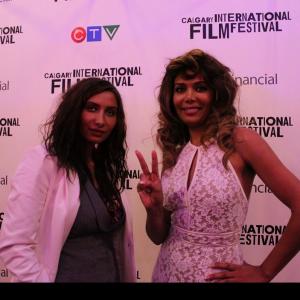 At Calgary Film Festvial 2015 with the creator of Go Fish Ghazal Alnahas