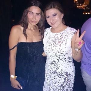 At a World Networks VMA party at Beso with Lousine Karibian