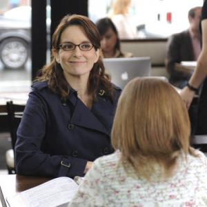 Still of Tina Fey and Bebe Wood in 30 Rock 2006