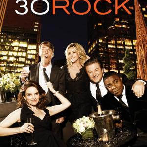 Still of Alec Baldwin, Jane Krakowski, Tina Fey, Tracy Morgan and Jack McBrayer in 30 Rock (2006)
