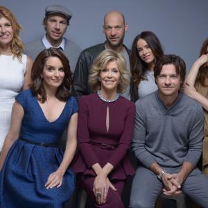 Jane Fonda, Jason Bateman, Connie Britton, Tina Fey, Shawn Levy, Abigail Spencer, Dax Shepard, Corey Stoll and Kathryn Hahn at event of This Is Where I Leave You (2014)