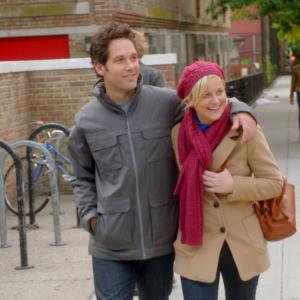 Still of Amy Poehler and Paul Rudd in They Came Together (2014)