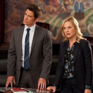 Still of Rob Lowe and Amy Poehler in Parks and Recreation 2009