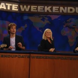 Still of Fred Armisen Will Forte Amy Poehler and Seth Meyers in Saturday Night Live Weekend Update Thursday 2008
