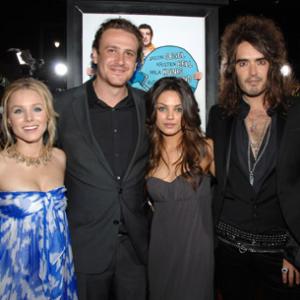 Mila Kunis Kristen Bell Jason Segel and Russell Brand at event of Forgetting Sarah Marshall 2008