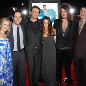 Mila Kunis, Kristen Bell, Paul Rudd, Jason Segel, Nicholas Stoller and Russell Brand at event of Forgetting Sarah Marshall (2008)