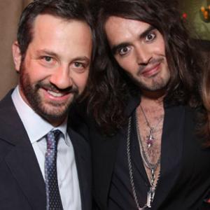 Judd Apatow and Russell Brand at event of Forgetting Sarah Marshall (2008)